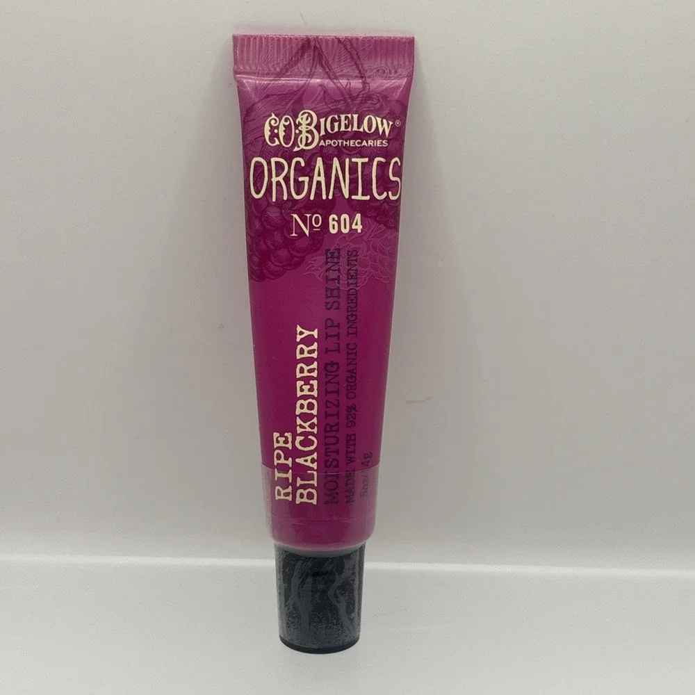 Bath & Body Works CO Bigelow Lip Gloss Shine Organics 604 Ripe Blackberry Sealed